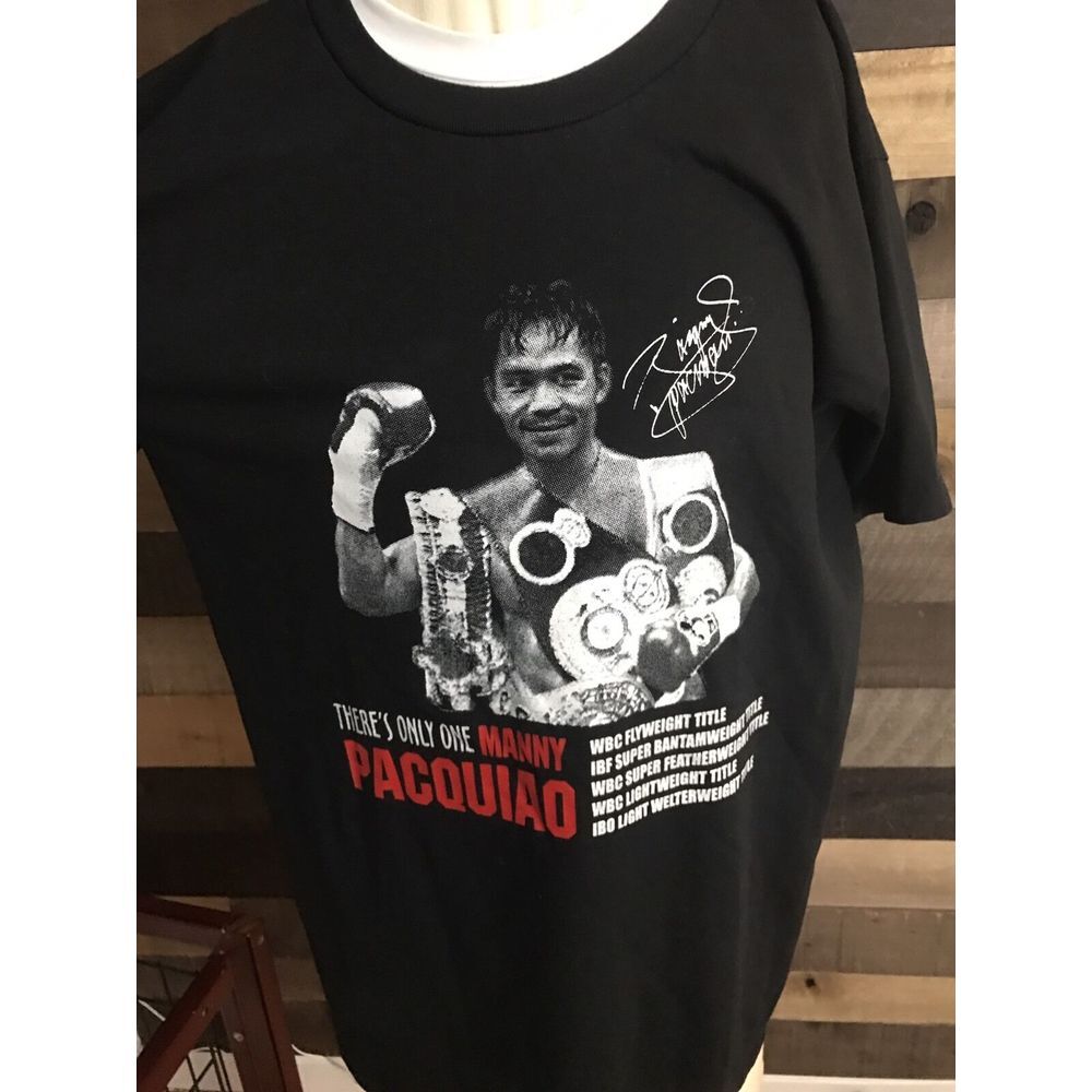 Clothesline‎ 2XL There's Only One Manny Pacquiao Short Sleeve Shirt Boxing Fight - Picture 2 of 6